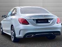 Used Mercedes C300 AMG line 258 HP (189 kW) 2019 Silver Sedan