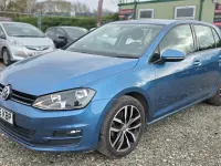 Used VW Golf VII 2015 Blue Hatchback