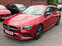 Used Mercedes CLA250e Shooting Brake AMG line 2023 Red Estate