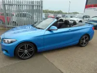 Used BMW 218 Sport Line 2015 Blue Cabriolet