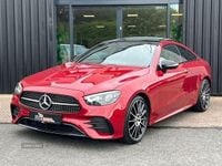 Used Mercedes E300 AMG line 258 HP (189 kW) 2023 Red Coupe