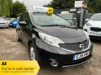 Begagnad Nissan Note Acenta Premium 2014 Svart Halvkombi