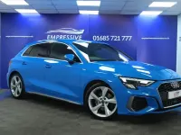 Used Audi A3 S-Line 150 HP (110 kW) 2021 Blue Sedan