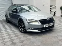 Used Skoda Superb SportLine 150 HP (110 kW) 2019 Grey Hatchback
