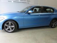 Used BMW 118 Sport Line 136 HP (100 kW) 2018 Blue Hatchback