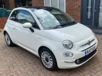 Used Fiat 500 Lounge 69 HP (50 kW) 2017 White Hatchback