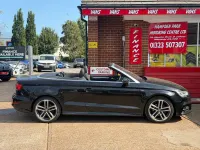Used Audi A3 Cabriolet S-Line 150 HP (110 kW) 2017 Black Cabriolet