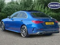 Used Mercedes C300e AMG Line Premium Plus 254 HP (186 kW) 2022 Blue Sedan