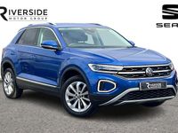 Used VW T-Roc Style 150 HP (110 kW) 2022 Raveena blue SUV