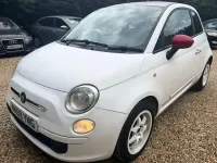 Used Fiat 500 Pop 69 HP (50 kW) 2009 White Cabriolet