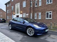 Used Tesla Model 3 Long Range AWD 366 kW (498 HP) 2021 Blue Sedan