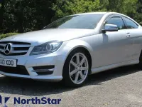 Used Mercedes C220 AMG 170 HP (125 kW) 2012 Silver Coupe