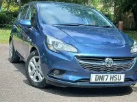 Used Vauxhall Corsa Design Edition 90 HP (66 kW) 2017 Blue Hatchback