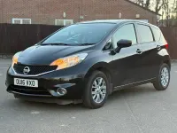Used Nissan Note Acenta 90 HP (66 kW) 2016 Black Hatchback
