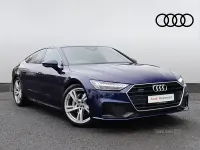 Used Audi A7 S-Line 340 HP (250 kW) 2019 Blue Sedan