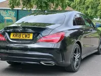 Used Mercedes CLA220 AMG line 177 HP (130 kW) 2018 Black Coupe