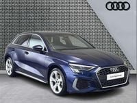 Used Audi A3 S-Line 147 HP (108 kW) 2023 Blue Sedan