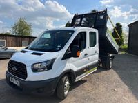used Ford Transit 2.0 TDCi 130ps Double Crew cab tipper 91k PLUS VAT
