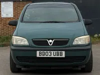 Second-hand Vauxhall Zafira Club 101 CP (74 kW) 2003 Verde Monovolum