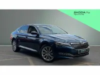 Used Skoda Superb SE L 190 HP (139 kW) 2023 Blue Hatchback