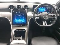 Used Mercedes C200 AMG line 204 HP (150 kW) 2022 Black Estate