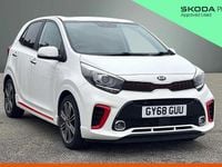 Used Kia Picanto GT-Line S 99 HP (72 kW) 2018 White Hatchback