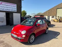 Second-hand Fiat 500 Lounge 100 CP (73 kW) 2010 Roșu Cabrio