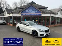 Begagnad Mercedes C220 AMG line 170 HK (125 kW) 2017 Silver Sedan