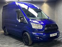 Used Ford Transit 130 HP (95 kW) 2018 Blue Van