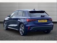 Used Audi A3 Black Edition 150 HP (110 kW) 2025 Navarra blue Hatchback