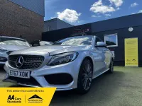 Used Mercedes C220 AMG line 170 HP (125 kW) 2017 Silver Sedan
