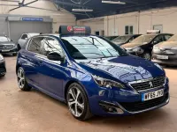 Used Peugeot 308 GT-line 130 HP (95 kW) 2015 Blue Hatchback