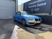 Used BMW 218 Sport Line 2017 Blue Cabriolet