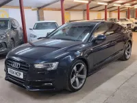 Used Audi A5 Sportback Black Edition 177 HP (130 kW) 2014 Blue Hatchback