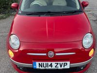 Used Fiat 500 Lounge 85 HP (62 kW) 2014 Red Cabriolet