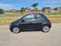 Used Fiat 500 Lounge 69 HP (50 kW) 2018 Black Hatchback