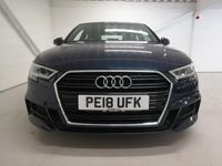 Begagnad Audi A3 S-Line 150 HK (110 kW) 2018 Blå Sedan
