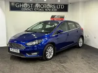 Used Ford Focus Titanium 125 HP (91 kW) 2017 Blue Hatchback