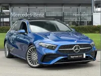 Used Mercedes A180 AMG Line Premium Plus 134 HP (98 kW) 2024 Blue Hatchback