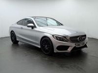 Used Mercedes C250 AMG line 204 HP (150 kW) 2018 Silver Coupe