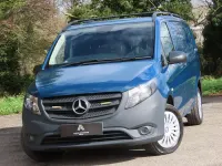 Used Mercedes e-Vito 85 kW (116 HP) 2019 Blue Van