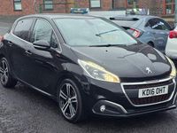 Used Peugeot 208 GT-line 2016 Black Hatchback