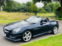 Used Mercedes SLK250 AMG 204 HP (150 kW) 2015 Blue Cabriolet