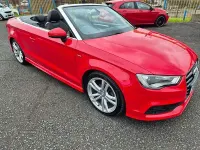 Used Audi A3 Cabriolet S-Line 110 HP (80 kW) 2015 Red Cabriolet