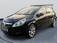 Used Vauxhall Corsa Design Edition 90 HP (66 kW) 2008 Black Hatchback