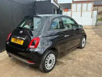 Used Fiat 500 Lounge 69 HP (50 kW) 2018 Black Hatchback