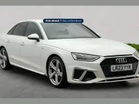Used Audi A4 S-Line 147 HP (108 kW) 2023 White Sedan
