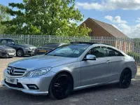 Begagnad Mercedes E220 2011 Silver Sportkupé
