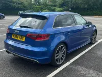 Used Audi S3 Sportback Advanced 300 HP (220 kW) 2014 Blue Hatchback