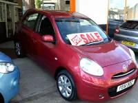 Used Nissan Micra Acenta 78 HP (57 kW) 2011 Red Hatchback